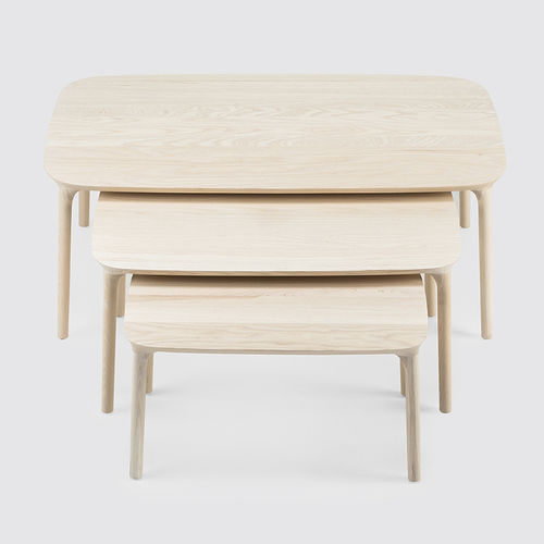 Tavolino estraibile contemporaneo - ELLE - MS&WOOD - in rovere / in legno massiccio / in frassino
