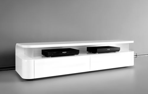 Mobile porta TV contemporaneo - AUDIO - RKNL - in MDF / bianco