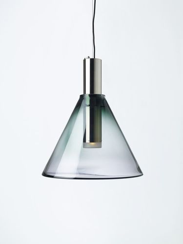 Lampada a sospensione - PHENOMENA : GREY - BOMMA - in vetro / in metallo cromato / contemporanea