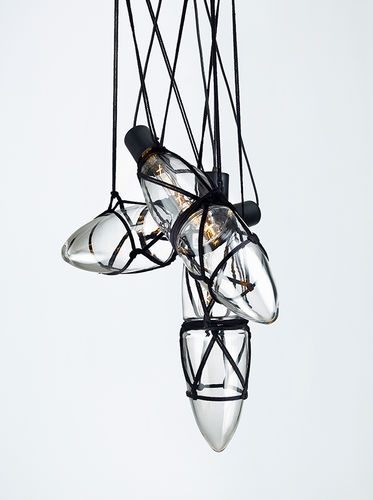 Lampada a sospensione - SHIBARI 3 - BOMMA - in vetro / in corda / contemporanea