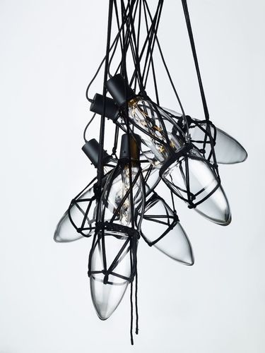 Lampada a sospensione - SHIBARI 5 - BOMMA - in vetro / in corda / contemporanea