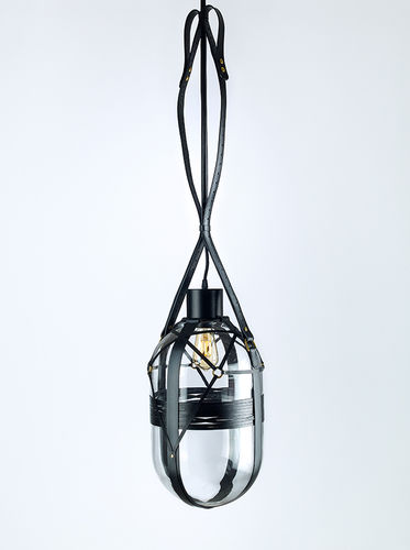 Lampada a sospensione - TIED-UP ROMANCE type B - BOMMA - in vetro / in pelle / contemporanea