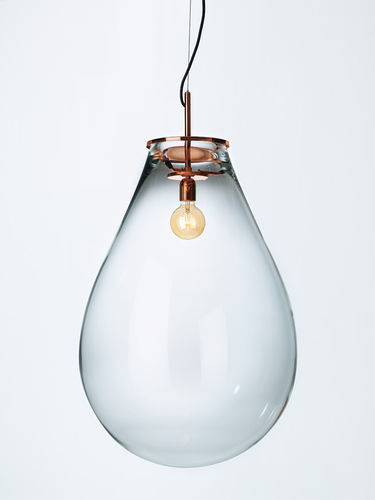 Lampada a sospensione - TIM (copper/nickel/black) - BOMMA - in vetro / contemporanea / con cavo