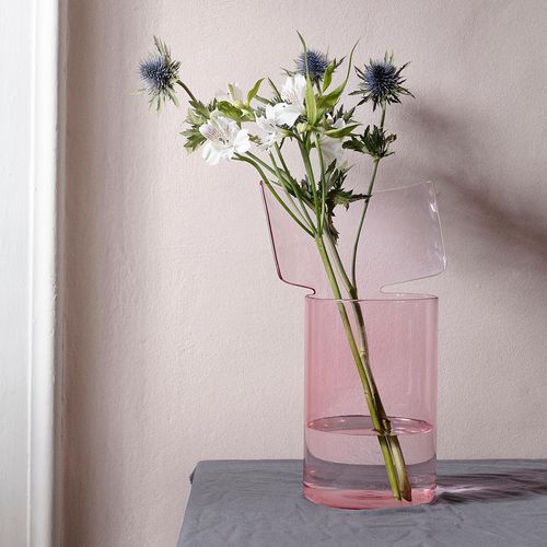 Vaso contemporaneo - RIFLESSI - PAOLA C - in vetro soffiato