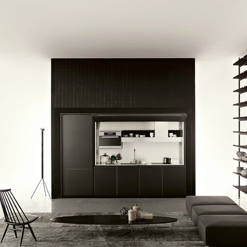 Cucina contemporanea - ON/OFF ST - Boffi - impiallacciata in legno / in marmo / in alluminio estruso