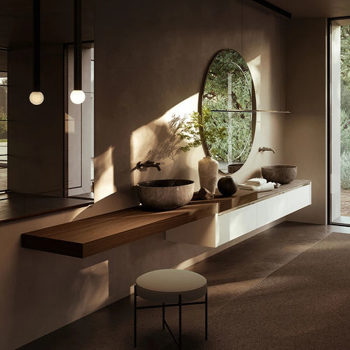 Bagno contemporaneo - CASE 5.0 - Boffi - in legno / in composito / in marmo