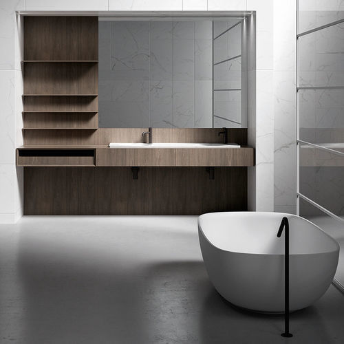 Bagno contemporaneo - UPPER - Boffi - in legno / in marmo / in Corian®
