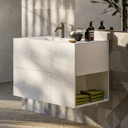 Bagno contemporaneo - QUADTWO - Boffi - in MDF / in Cristalplant® / contract