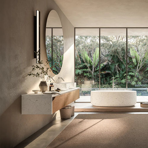 Bagno contemporaneo - FREE ZONE - Boffi - in legno / in marmo / in Corian®