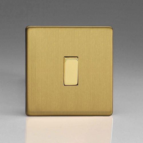 Interruttore a bascula - LTB-RS1 - ALSO & CO - ad incasso / in ottone spazzolato / contemporaneo