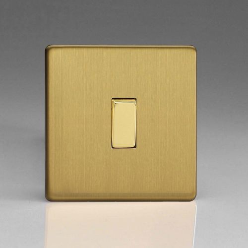 Interruttore a bascula - LTB-RS7 - ALSO & CO - ad incasso / in ottone spazzolato / contemporaneo