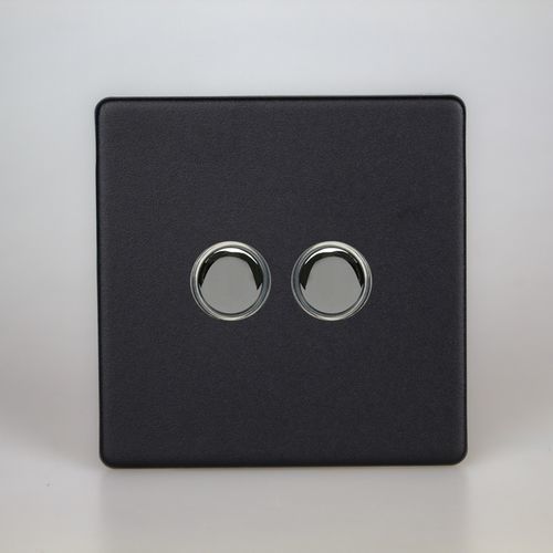 Interruttore a pulsante - NMT-PS/MS - ALSO & CO - ad incasso / doppio / in metallo