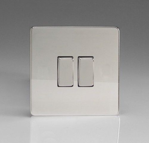Interruttore a bascula - CHM-RS2 - ALSO & CO - ad incasso / doppio / in metallo