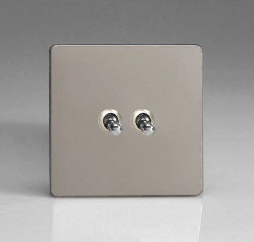 Interruttore a leva - STN-TS2 - ALSO & CO - ad incasso / doppio / in cromo