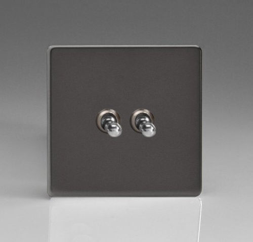 Interruttore a leva - ETN-TS2 - ALSO & CO - ad incasso / doppio / in metallo