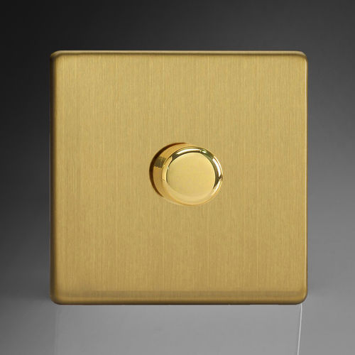 Dimmer per illuminazione - LTB-DSL - ALSO & CO - a pulsante rotante / ad incasso / in ottone spazzolato