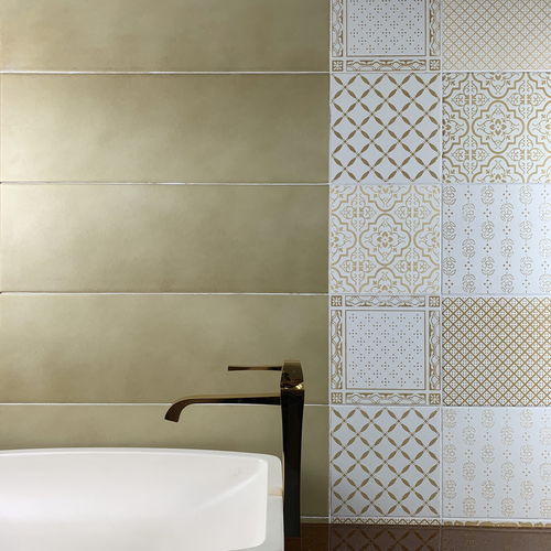 Piastrella in ceramica - WONDER W360 - Wonder's Patch W300 WP Beige - AcquarioDue - a rilievo / da interno / da bagno