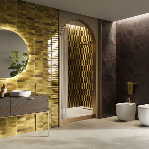 Piastrella in ceramica - INCENSUM - AcquarioDue - lucida / per interni / da bagno