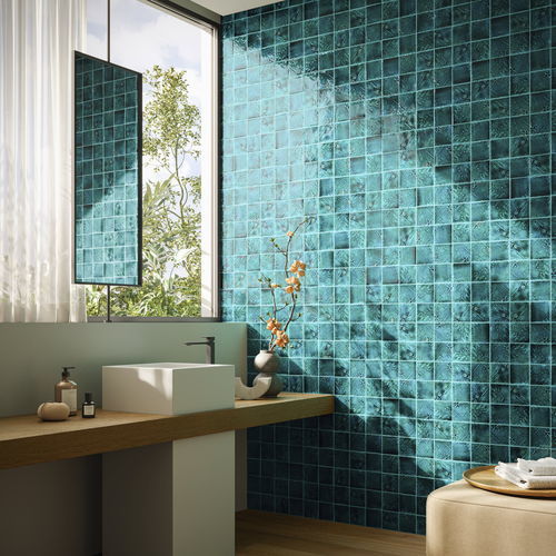 Piastrella in ceramica smaltata - IMPRONTE VA916 OCEANO - AcquarioDue - lucida / 3D / da interno