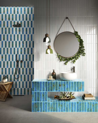 Piastrella in ceramica - INCESUM IN32 AZZURRO - AcquarioDue - lucida / da interno / da bagno