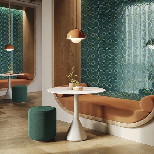 Piastrella in ceramica - CIRCLESET IN52 SMERALDO - AcquarioDue - lucida / da interno / da sala