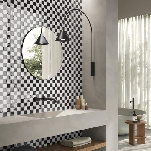 Mosaico in ceramica - ZELLIGE - AcquarioDue - lucido / da interno / da bagno