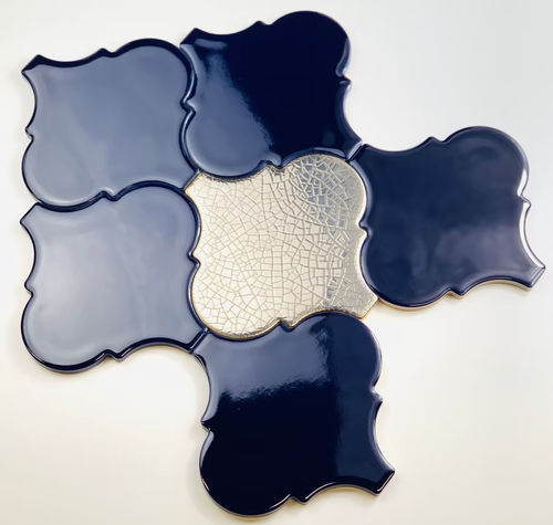 Piastrella in ceramica - AcquarioDue - lucida / da interno / da bagno