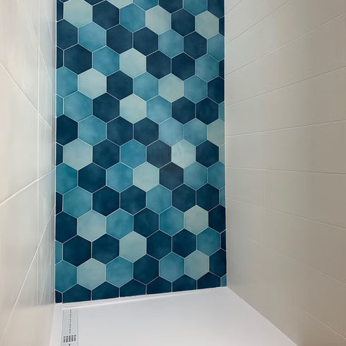 Piastrella esagonale in ceramica - EXA16 W310 - W316 - W342 - AcquarioDue - opaca / levigata / da interno