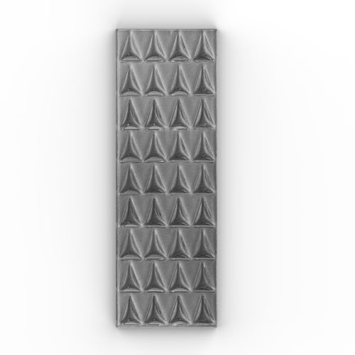 Piastrella in ceramica - KUSPIS_PLATINO_SATINATO_ORT - AcquarioDue - lucida / testurizzata / 3D