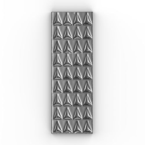 Piastrella in ceramica - KUSPIS_PLATINO_LUCIDO - AcquarioDue - lucida / testurizzata / 3D