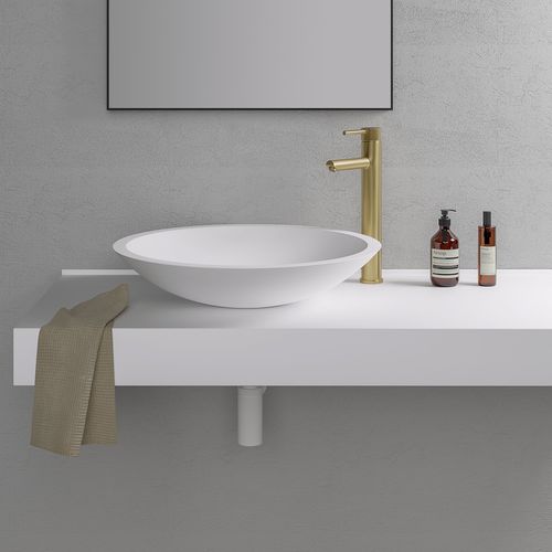 Lavabo da appoggio - NOTION - Lusso Stone - ghisa minerale / circolare / contemporaneo