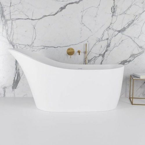 Vasca da bagno ovale - NAPOLI 1690 - Lusso Stone - da appoggio / in composito / ghisa minerale