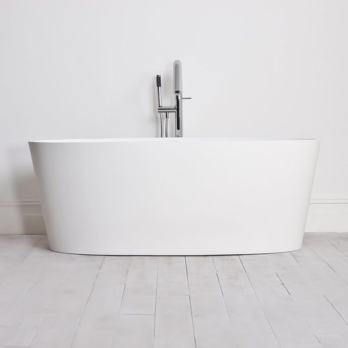 Vasca da bagno ovale - KURV 1600 - Lusso Stone - da appoggio / in composito / ghisa minerale