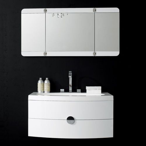 Mobile lavabo sospeso - VANESSA - Lusso Stone - in cromo / ghisa minerale / contemporaneo