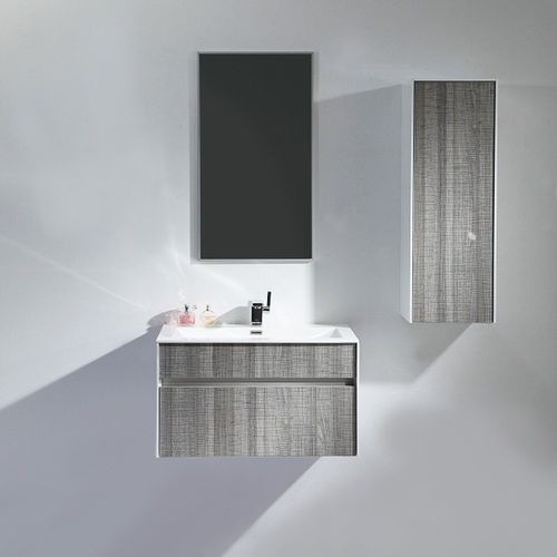 Mobile lavabo sospeso - MIRAGE - Lusso Stone - ghisa minerale / in frassino / contemporaneo