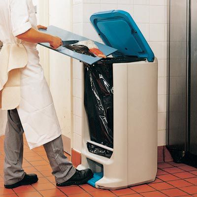 Portarifiuti da cucina - HIPPO™ - Glasdon Group Limited - in plastica riciclata / a pedale / contemporaneo