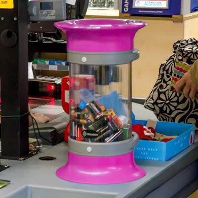 Contenitore per pile - C-THRU™ 5L BATTERY RECYCLING - Glasdon Group Limited