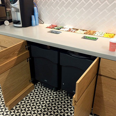 Portarifiuti da cucina - NEXUS® CADDY - Glasdon Group Limited - per raccolta differenziata / in plastica riciclata / con ruote