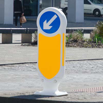 Dissuasore di sicurezza - SIGNMASTER™ ULTRA REBOUND BOLLARD - Glasdon Group Limited - amovibile / in plastica / luminosa