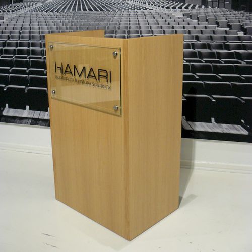 Podio da conferenza - SPEAKER STAND LASSARD - Hamari - seduto-in piedi / in legno / contract