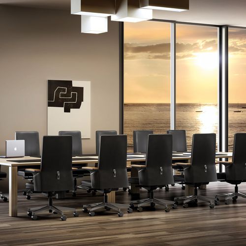 Poltrona da ufficio contemporanea - CEO : CO102 - BEJOT SP. Z O.O. - in pelle / in tessuto / in alluminio