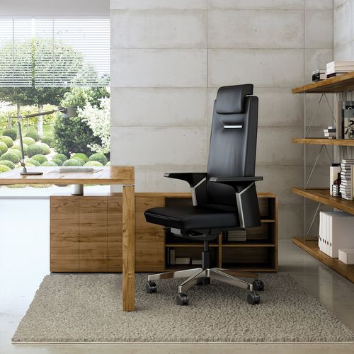 Poltrona direzionale contemporaneo - CEO : CO103 - BEJOT SP. Z O.O. - in pelle / in tessuto / in alluminio