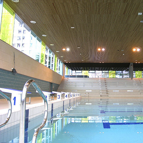 Controsoffitto in legno - LAUDER LINEA 4.2.4 - Process Bois by Laudescher - in lana di roccia / a doghe / acustico