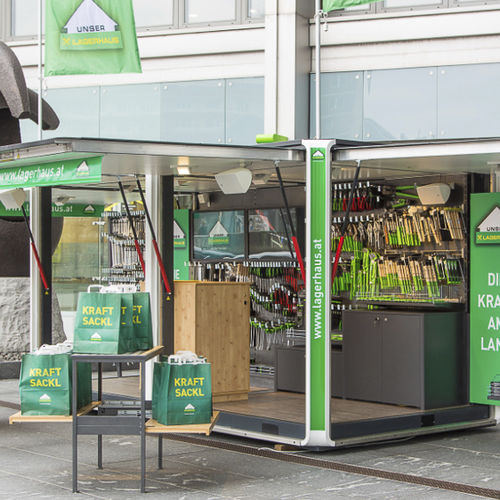 Chiosco a energia solare - CUBOX POP-UP - HBT Energietechnik e.U. - commerciale / da esterno / da interno