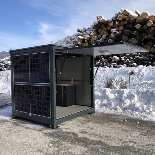 Chiosco a energia solare - CUBOX ECO - HBT Energietechnik e.U. - commerciale / per informazioni / da catering