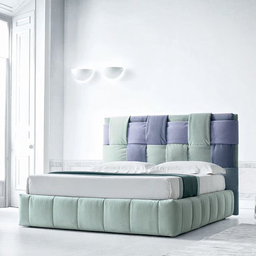 Letto matrimoniale - TIFFANY - Felis s.r.l. unipersonale - contemporaneo / con testiera / con base contenitore