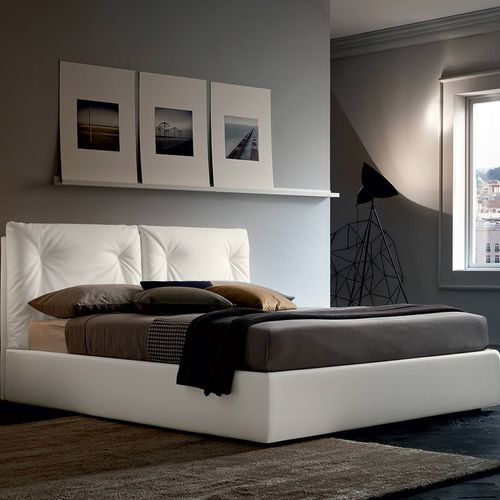 Letto matrimoniale - EDGAR - Felis s.r.l. unipersonale - singolo / contemporaneo / imbottito
