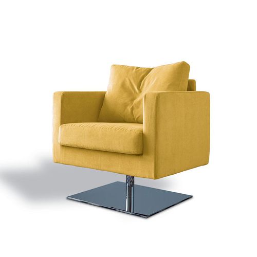 Poltrona contemporanea - SBAIZ - Felis s.r.l. unipersonale - in tessuto / in metallo cromato / Made in Italy