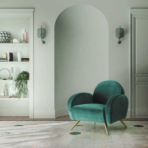 Poltrona contemporanea - WENDY - Felis s.r.l. unipersonale - in tessuto / in legno massiccio / in pino