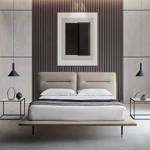 Letto matrimoniale - MOONLIGHT - Felis s.r.l. unipersonale - contemporaneo / con testiera / imbottito